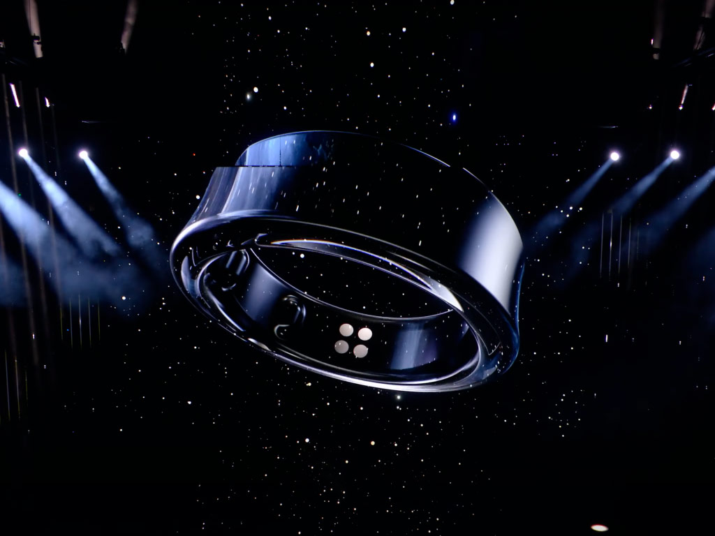 Скриншот Samsung Galaxy Ring с презентации.