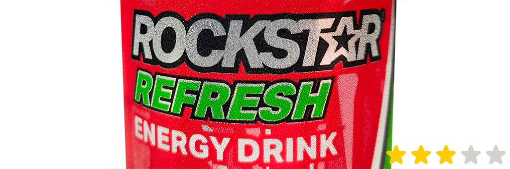 Rockstar Refresh energy drink, Strawberry lime