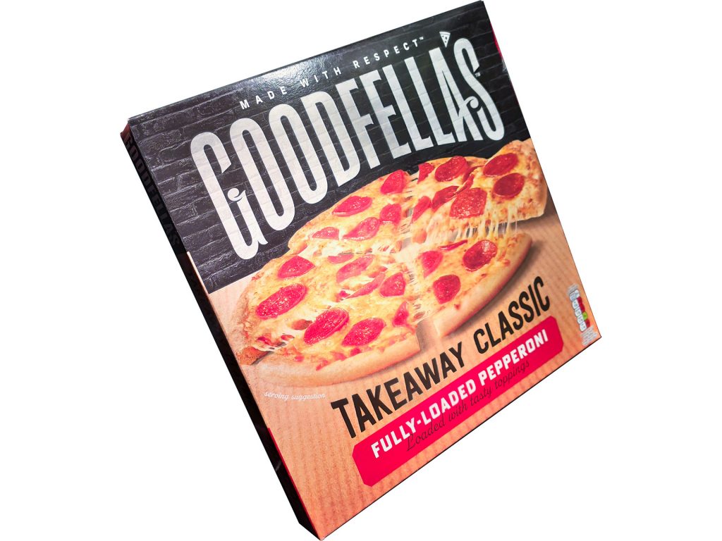 Коробка пиццы гудфеллас лоадед пепперони.